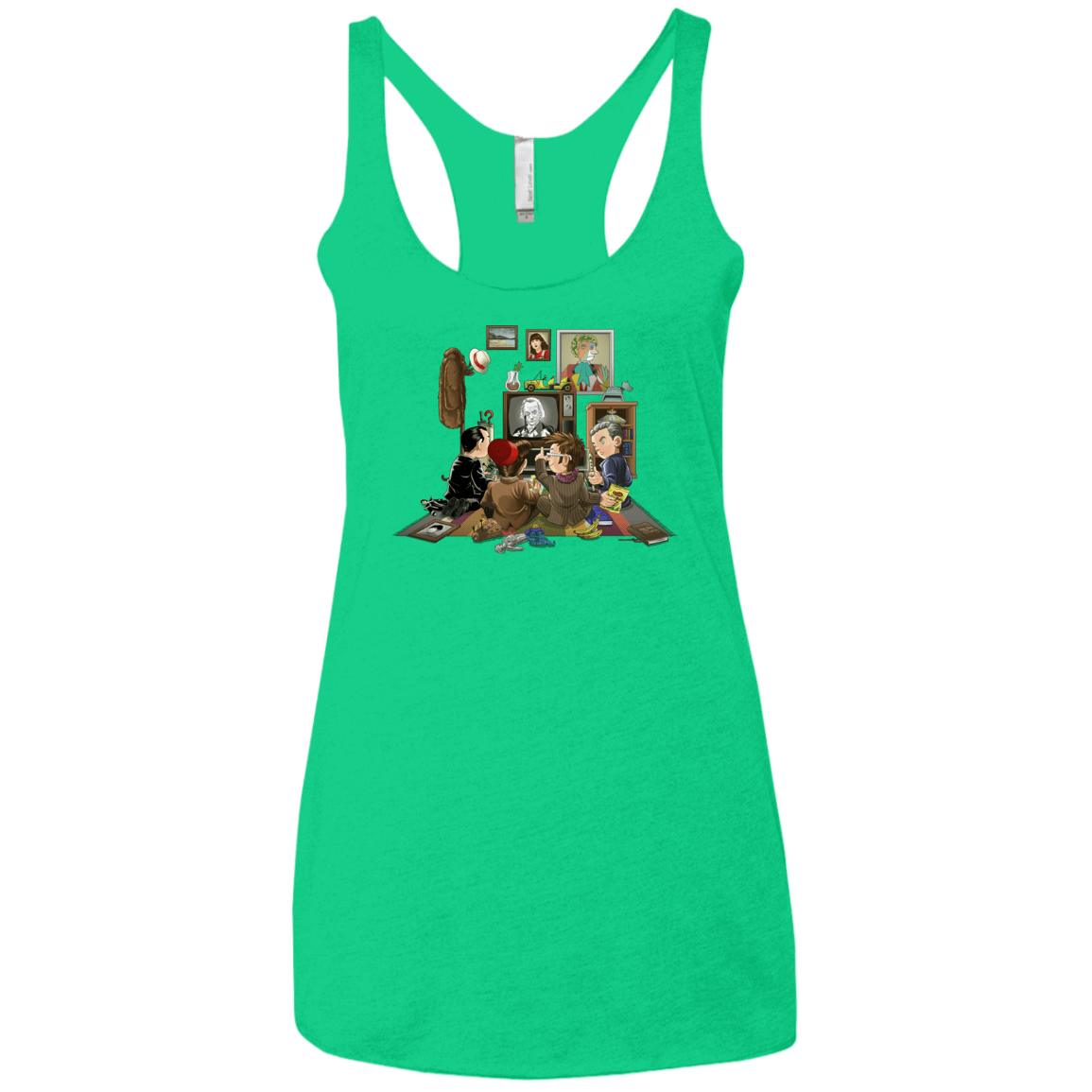 T-Shirts Envy / X-Small 50 Years Of The Doctor Women's Triblend Racerback Tank