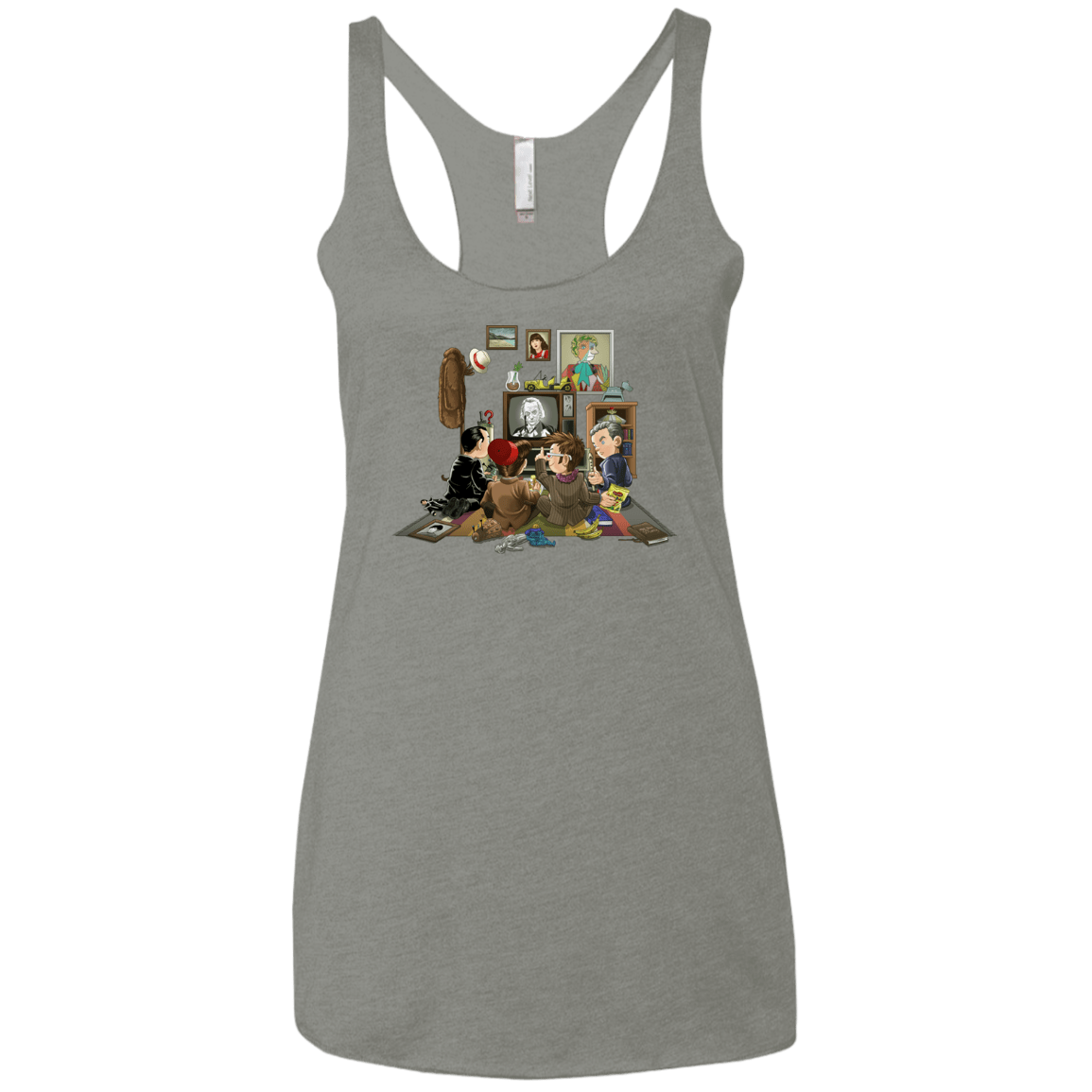 T-Shirts Venetian Grey / X-Small 50 Years Of The Doctor Women's Triblend Racerback Tank