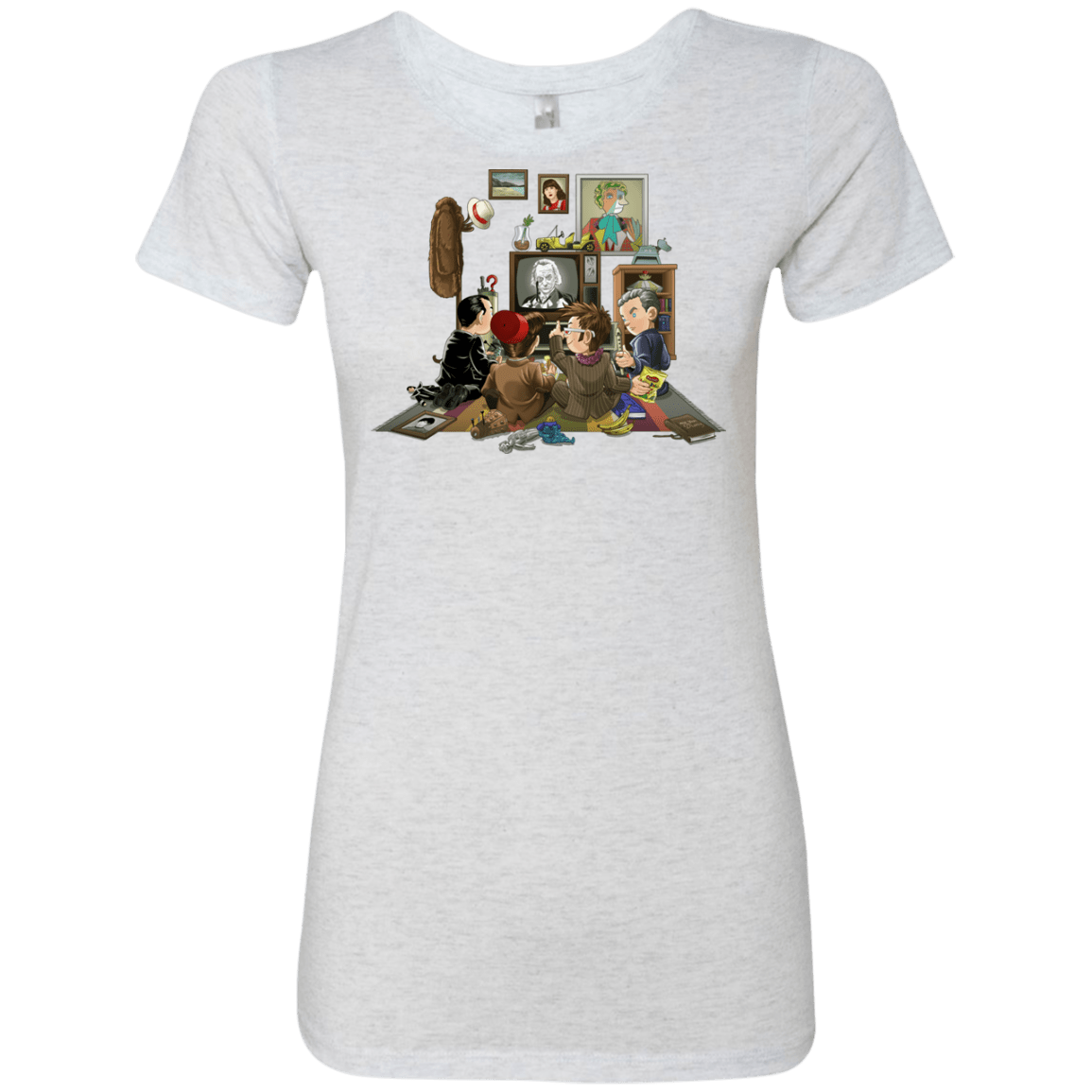 T-Shirts Heather White / Small 50 Years Of The Doctor Women's Triblend T-Shirt