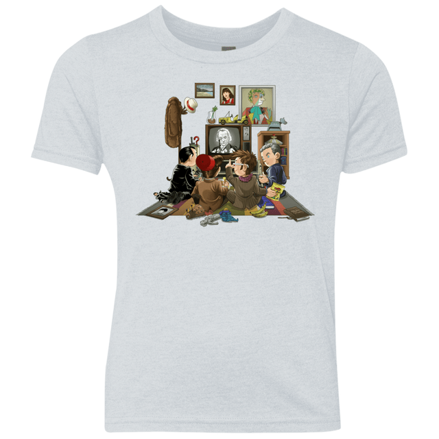 T-Shirts Heather White / YXS 50 Years Of The Doctor Youth Triblend T-Shirt