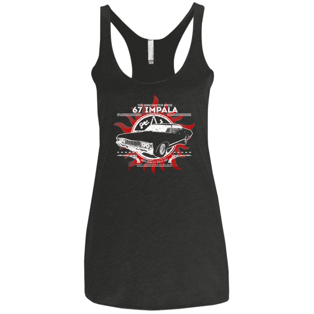 T-Shirts Vintage Black / X-Small 67 impala Women's Triblend Racerback Tank
