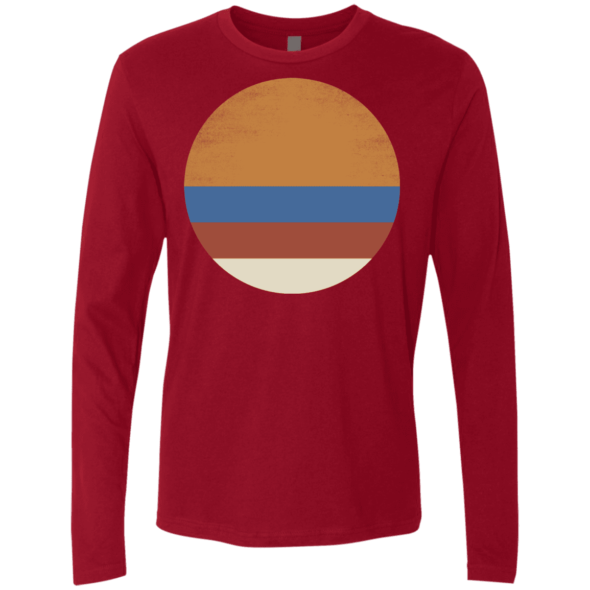 T-Shirts Cardinal / S 70s Sun Men's Premium Long Sleeve