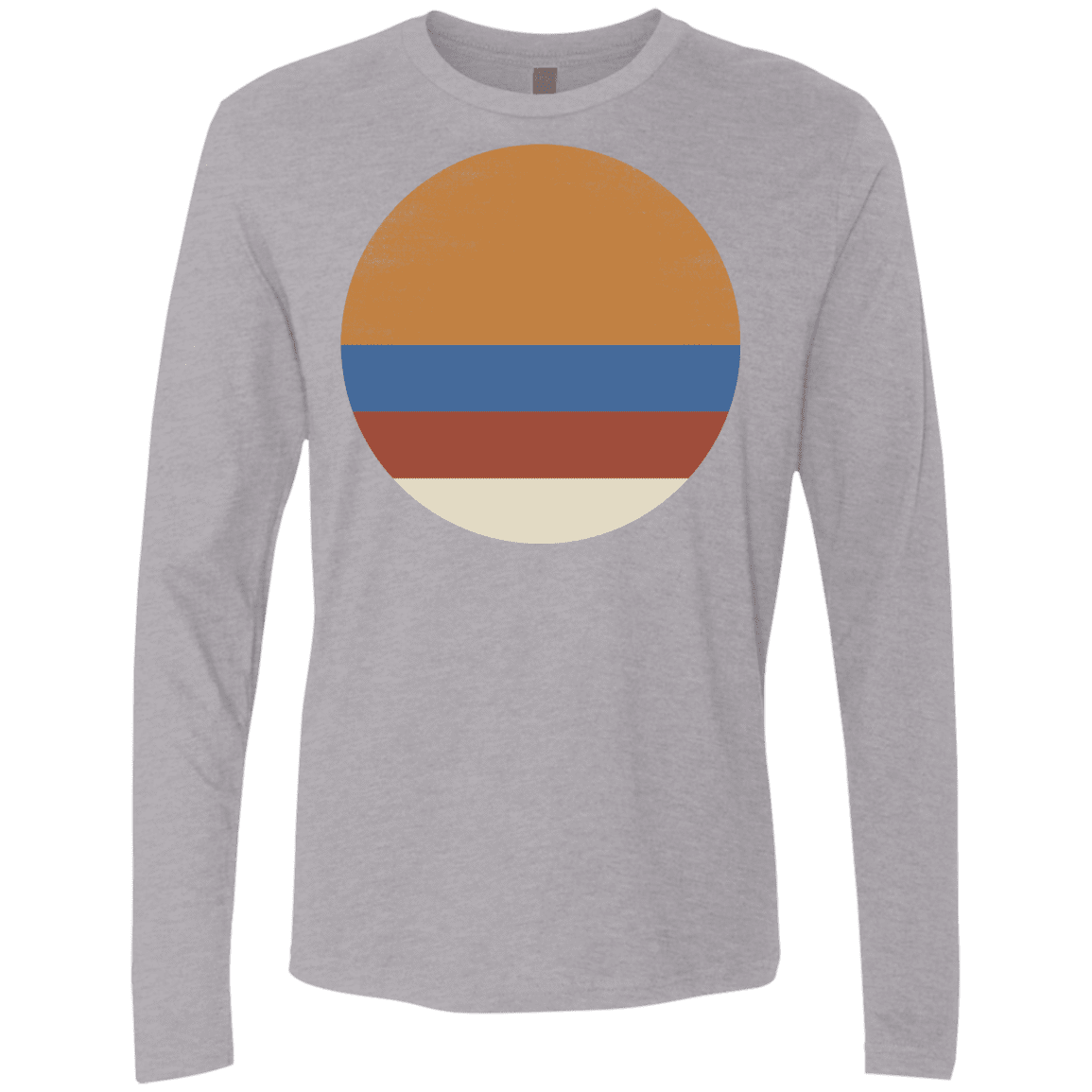 T-Shirts Heather Grey / S 70s Sun Men's Premium Long Sleeve