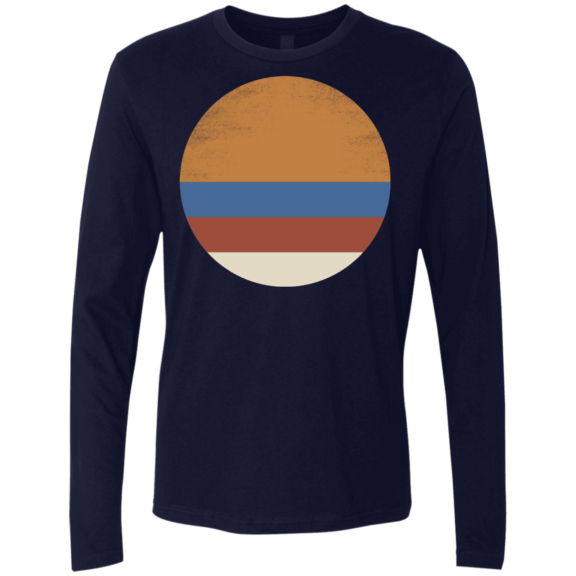 T-Shirts Midnight Navy / S 70s Sun Men's Premium Long Sleeve