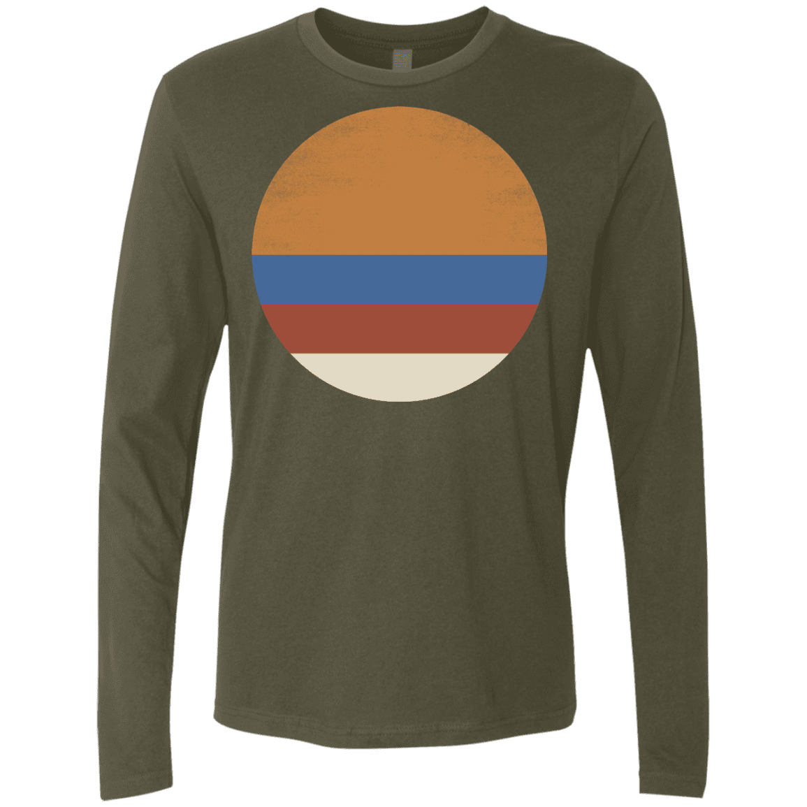 T-Shirts Military Green / S 70s Sun Men's Premium Long Sleeve