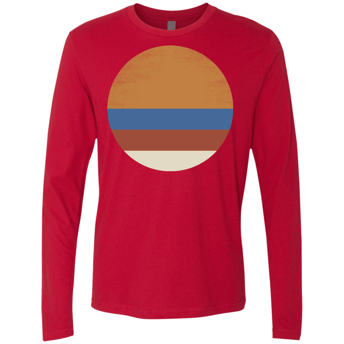 T-Shirts Red / S 70s Sun Men's Premium Long Sleeve