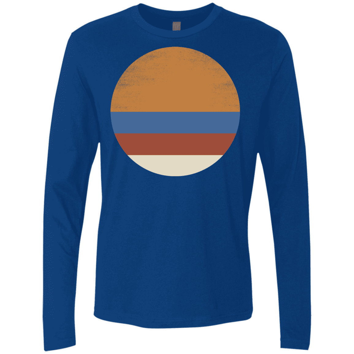 T-Shirts Royal / S 70s Sun Men's Premium Long Sleeve