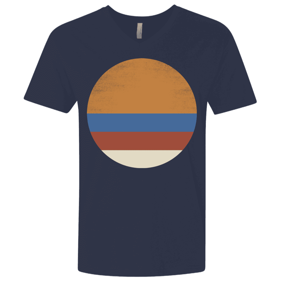 T-Shirts Midnight Navy / X-Small 70s Sun Men's Premium V-Neck