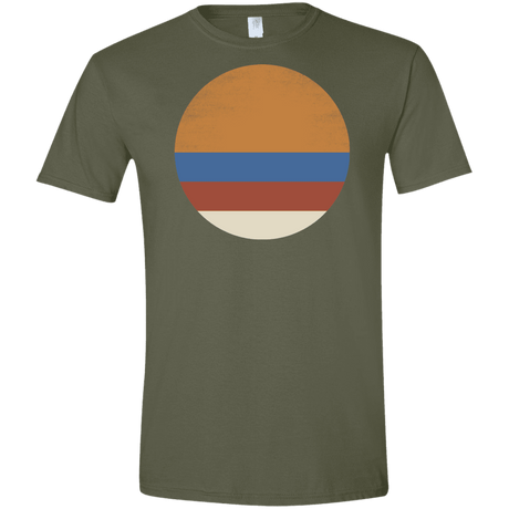 T-Shirts Military Green / S 70s Sun Men's Semi-Fitted Softstyle