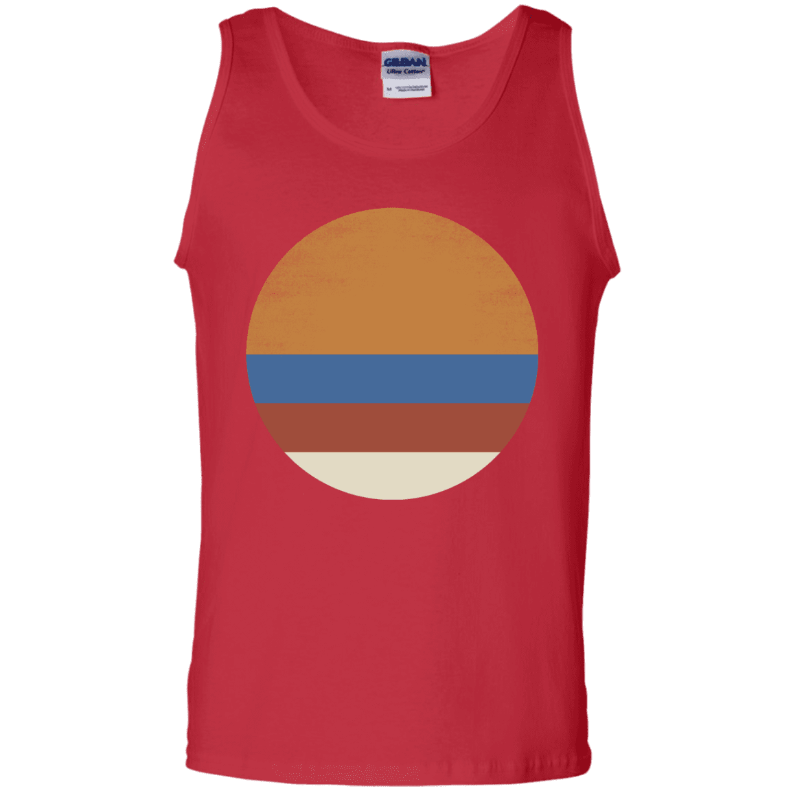 T-Shirts Red / S 70s Sun Men's Tank Top