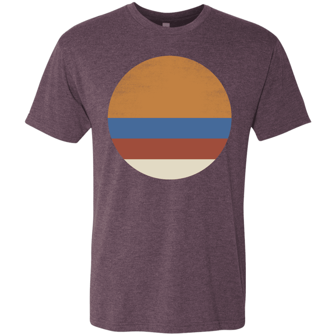 T-Shirts Vintage Purple / S 70s Sun Men's Triblend T-Shirt