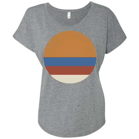 T-Shirts Premium Heather / X-Small 70s Sun Triblend Dolman Sleeve