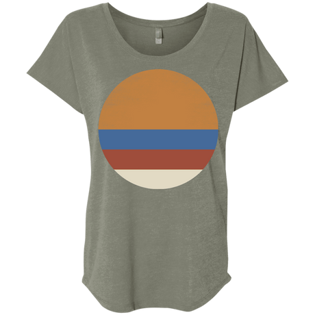 T-Shirts Venetian Grey / X-Small 70s Sun Triblend Dolman Sleeve