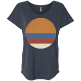 T-Shirts Vintage Navy / X-Small 70s Sun Triblend Dolman Sleeve