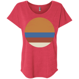 T-Shirts Vintage Red / X-Small 70s Sun Triblend Dolman Sleeve