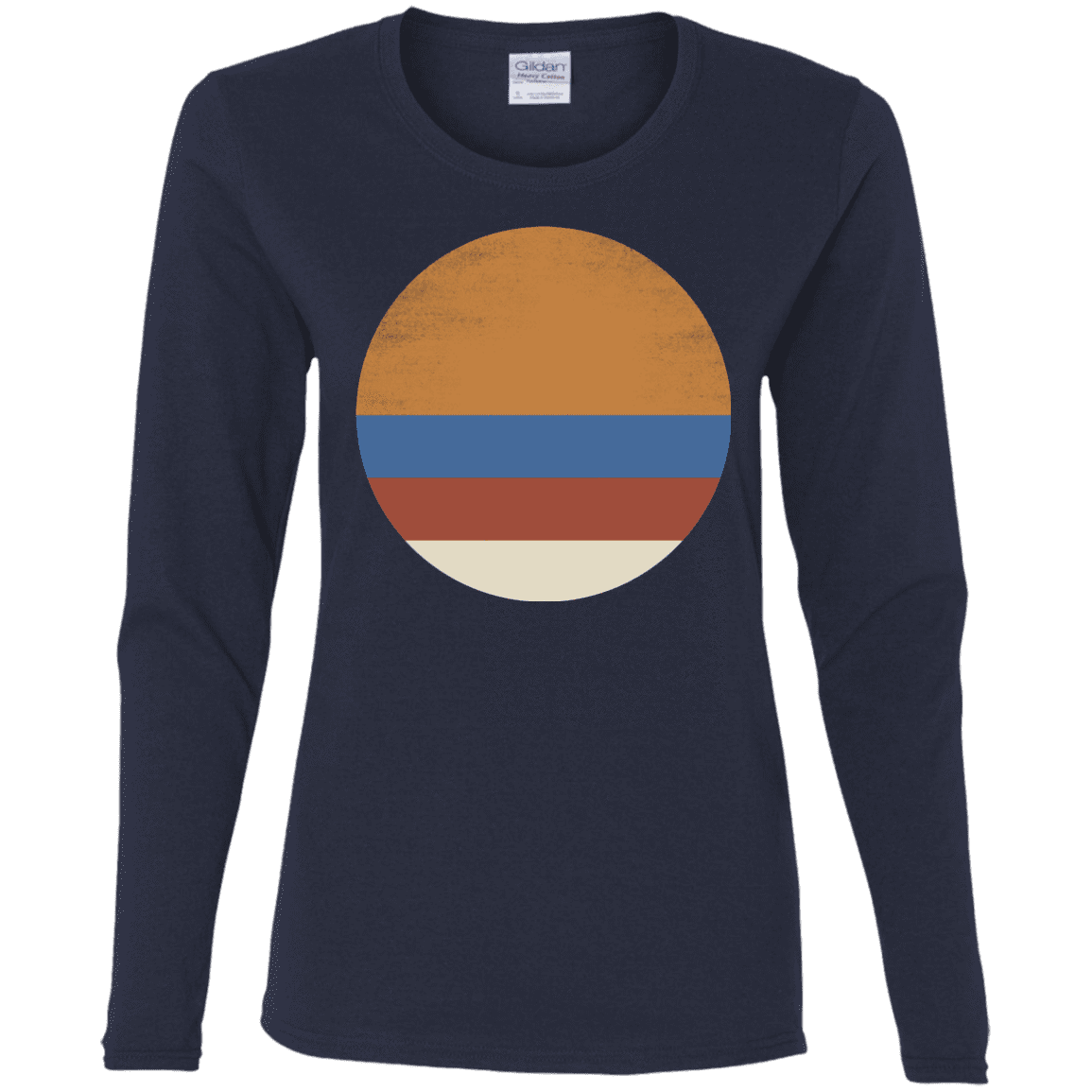 T-Shirts Navy / S 70s Sun Women's Long Sleeve T-Shirt