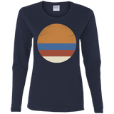 T-Shirts Navy / S 70s Sun Women's Long Sleeve T-Shirt