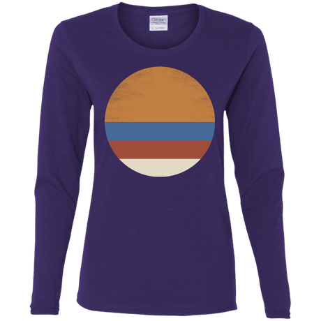 T-Shirts Purple / S 70s Sun Women's Long Sleeve T-Shirt