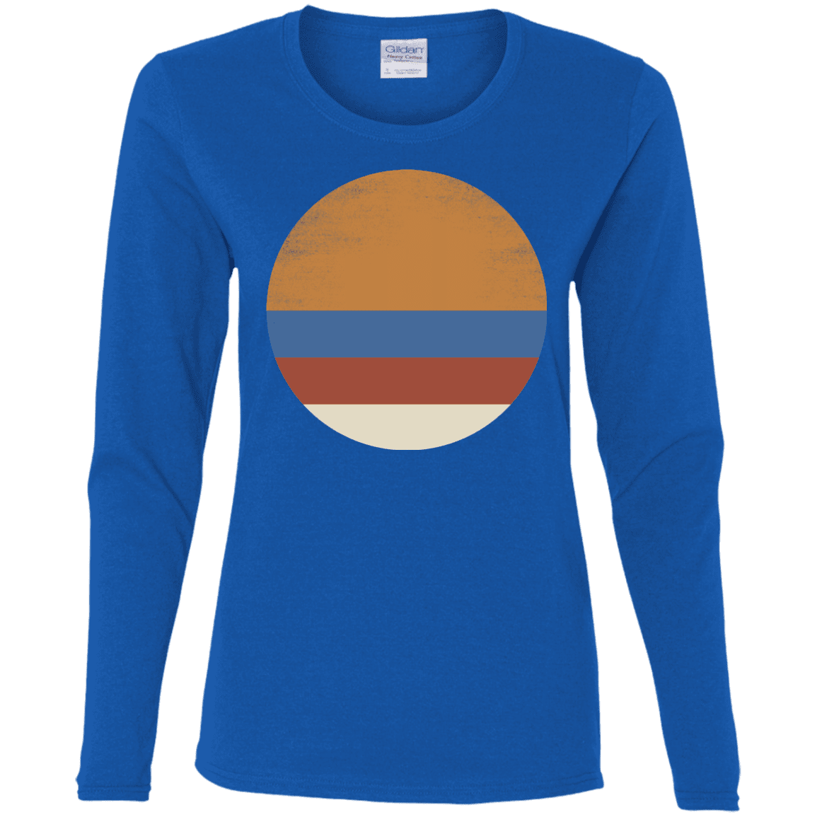 T-Shirts Royal / S 70s Sun Women's Long Sleeve T-Shirt