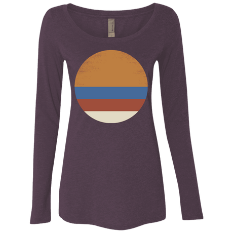 T-Shirts Vintage Purple / S 70s Sun Women's Triblend Long Sleeve Shirt