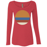 T-Shirts Vintage Red / S 70s Sun Women's Triblend Long Sleeve Shirt