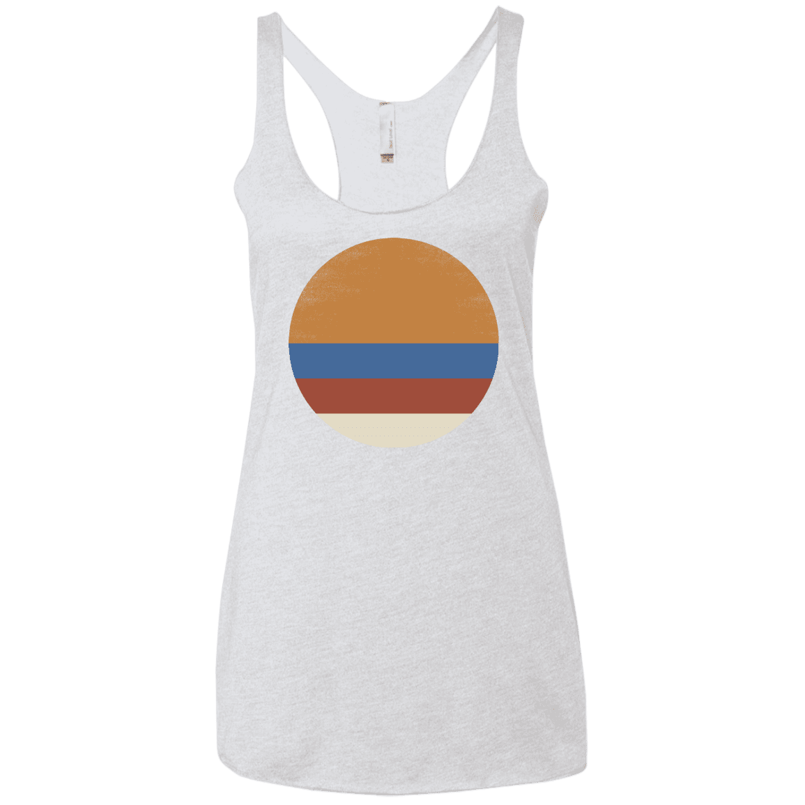 T-Shirts Heather White / X-Small 70s Sun Women's Triblend Racerback Tank