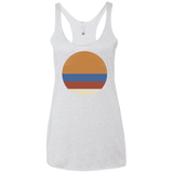 T-Shirts Heather White / X-Small 70s Sun Women's Triblend Racerback Tank