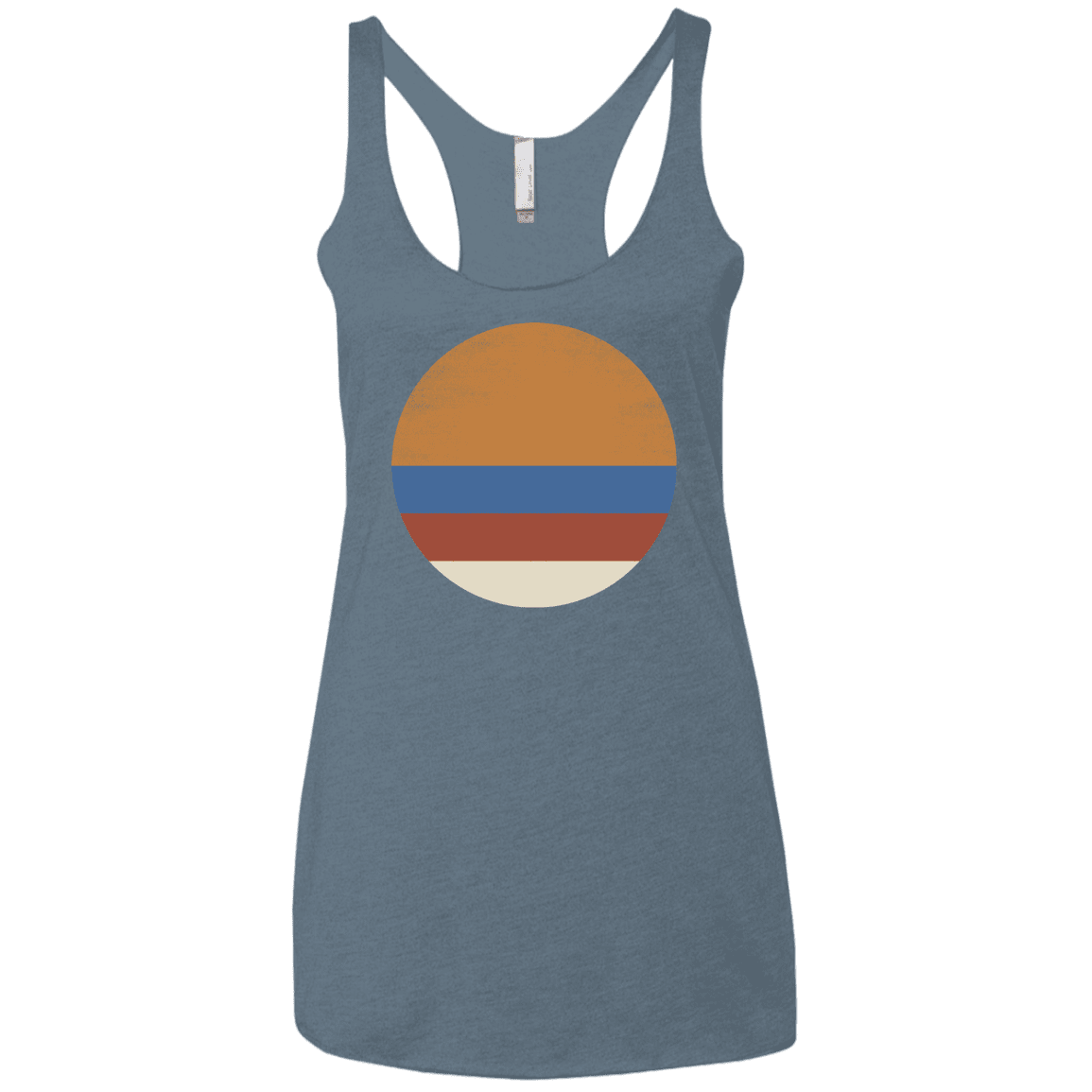 T-Shirts Indigo / X-Small 70s Sun Women's Triblend Racerback Tank