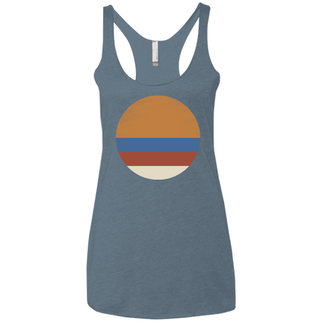 T-Shirts Indigo / X-Small 70s Sun Women's Triblend Racerback Tank