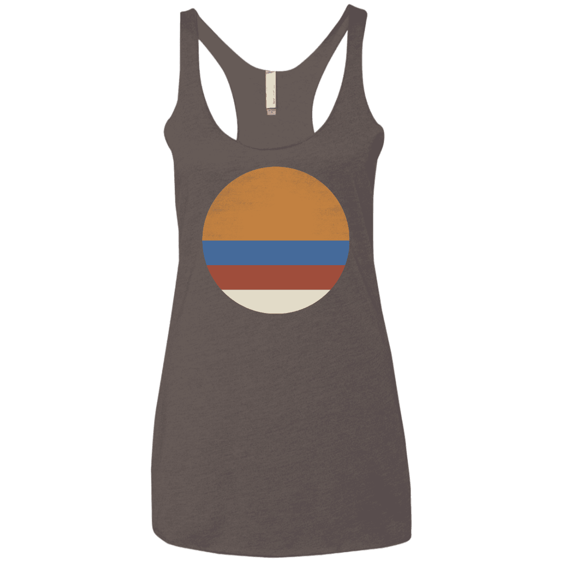 T-Shirts Macchiato / X-Small 70s Sun Women's Triblend Racerback Tank