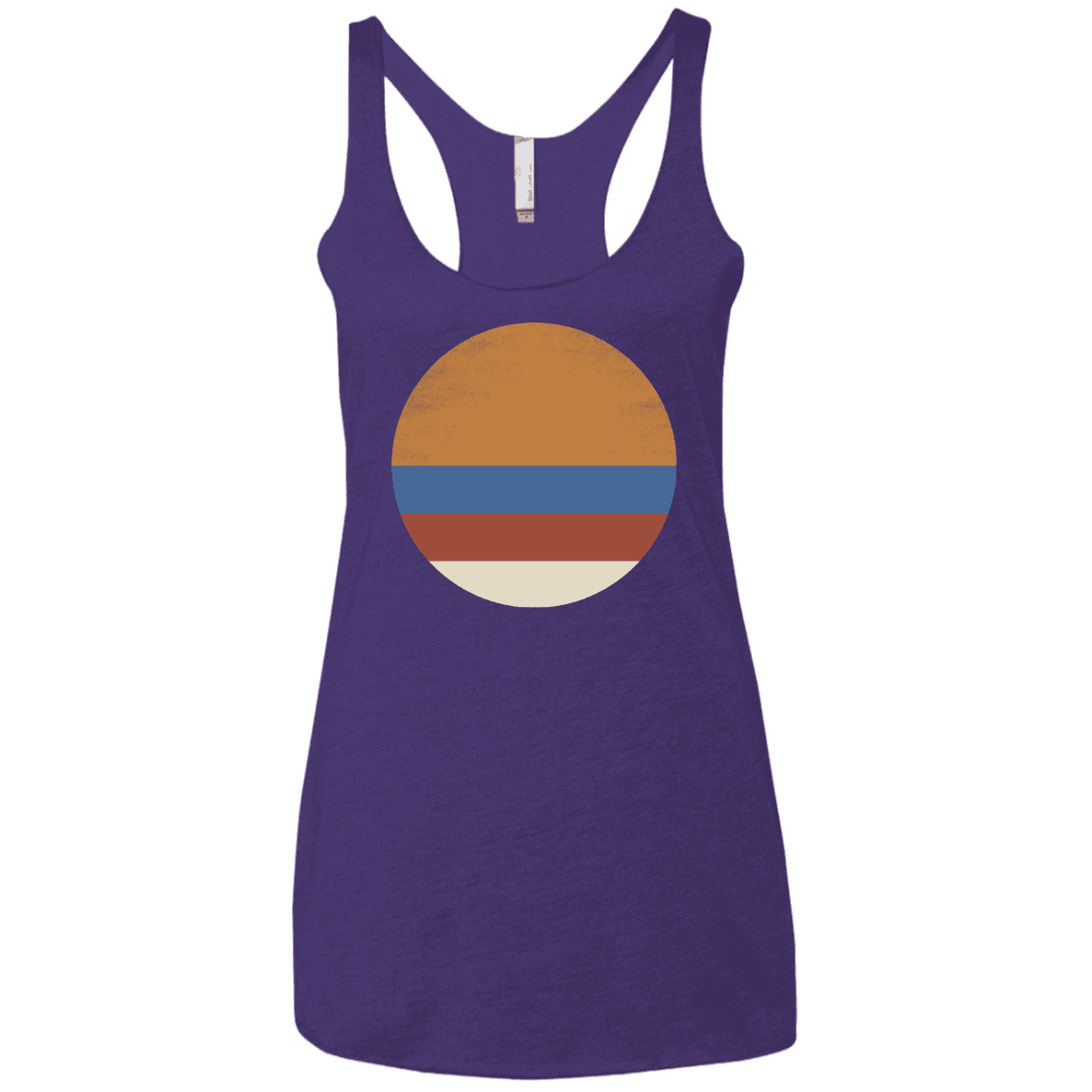 T-Shirts Purple Rush / X-Small 70s Sun Women's Triblend Racerback Tank