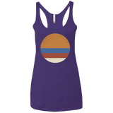 T-Shirts Purple Rush / X-Small 70s Sun Women's Triblend Racerback Tank