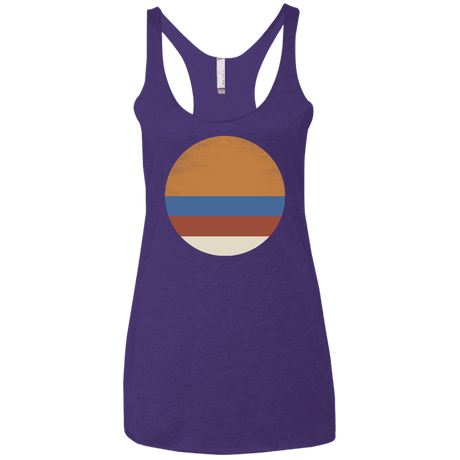 T-Shirts Purple Rush / X-Small 70s Sun Women's Triblend Racerback Tank