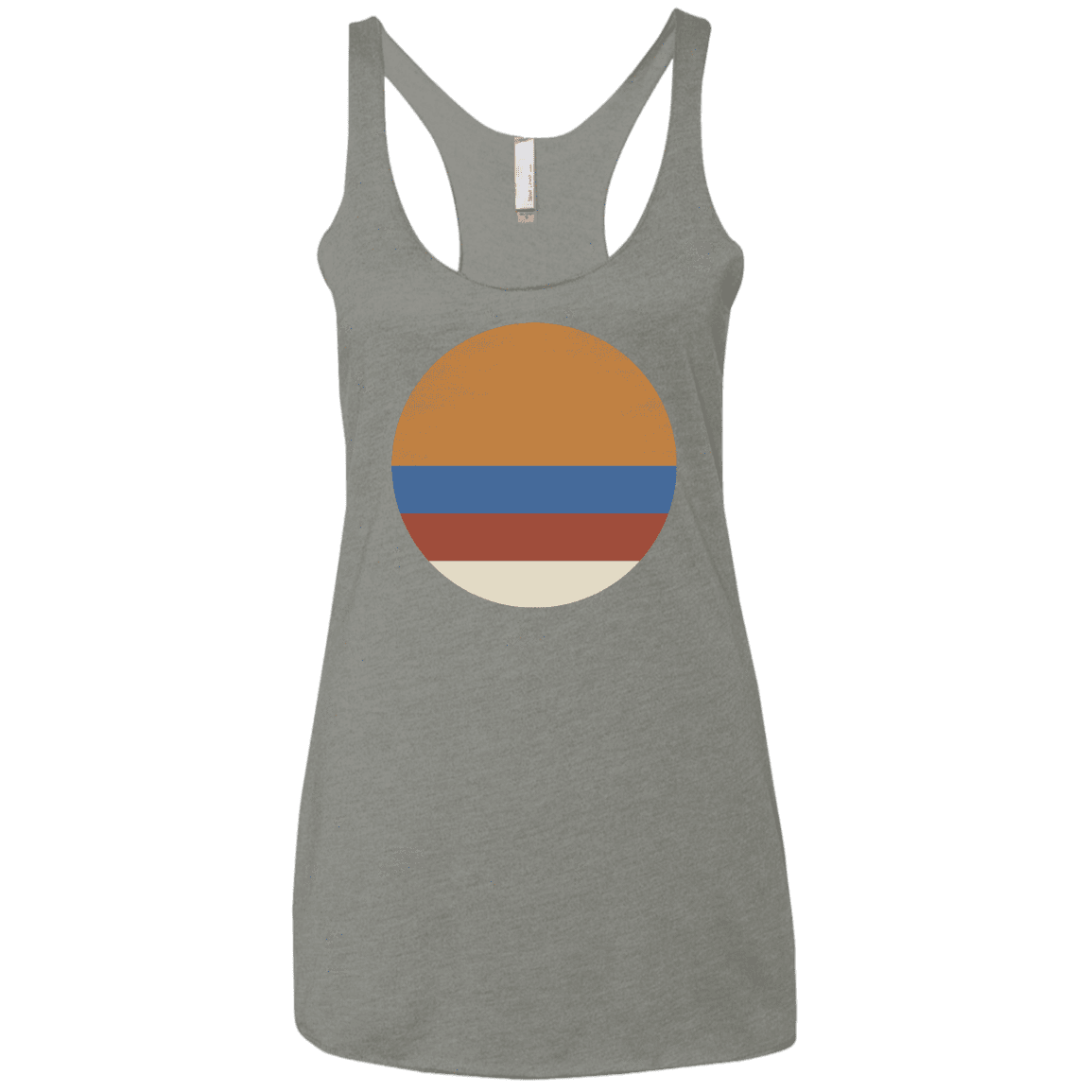 T-Shirts Venetian Grey / X-Small 70s Sun Women's Triblend Racerback Tank