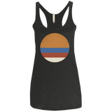 T-Shirts Vintage Black / X-Small 70s Sun Women's Triblend Racerback Tank