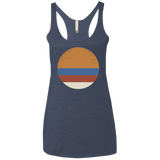 T-Shirts Vintage Navy / X-Small 70s Sun Women's Triblend Racerback Tank