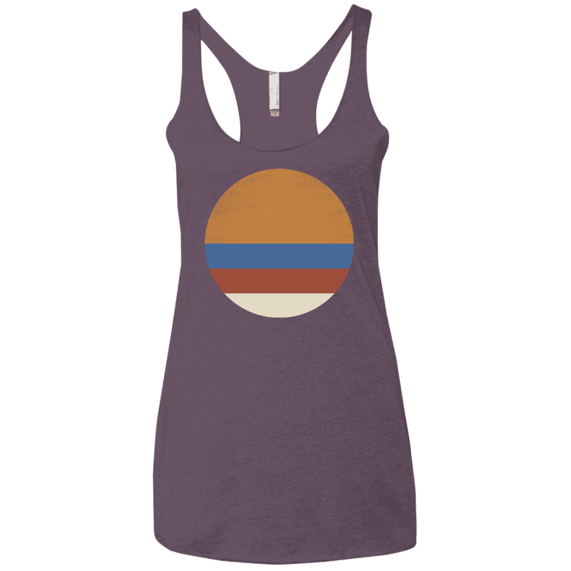 T-Shirts Vintage Purple / X-Small 70s Sun Women's Triblend Racerback Tank