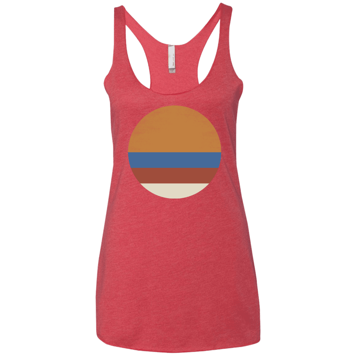 T-Shirts Vintage Red / X-Small 70s Sun Women's Triblend Racerback Tank