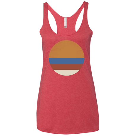 T-Shirts Vintage Red / X-Small 70s Sun Women's Triblend Racerback Tank