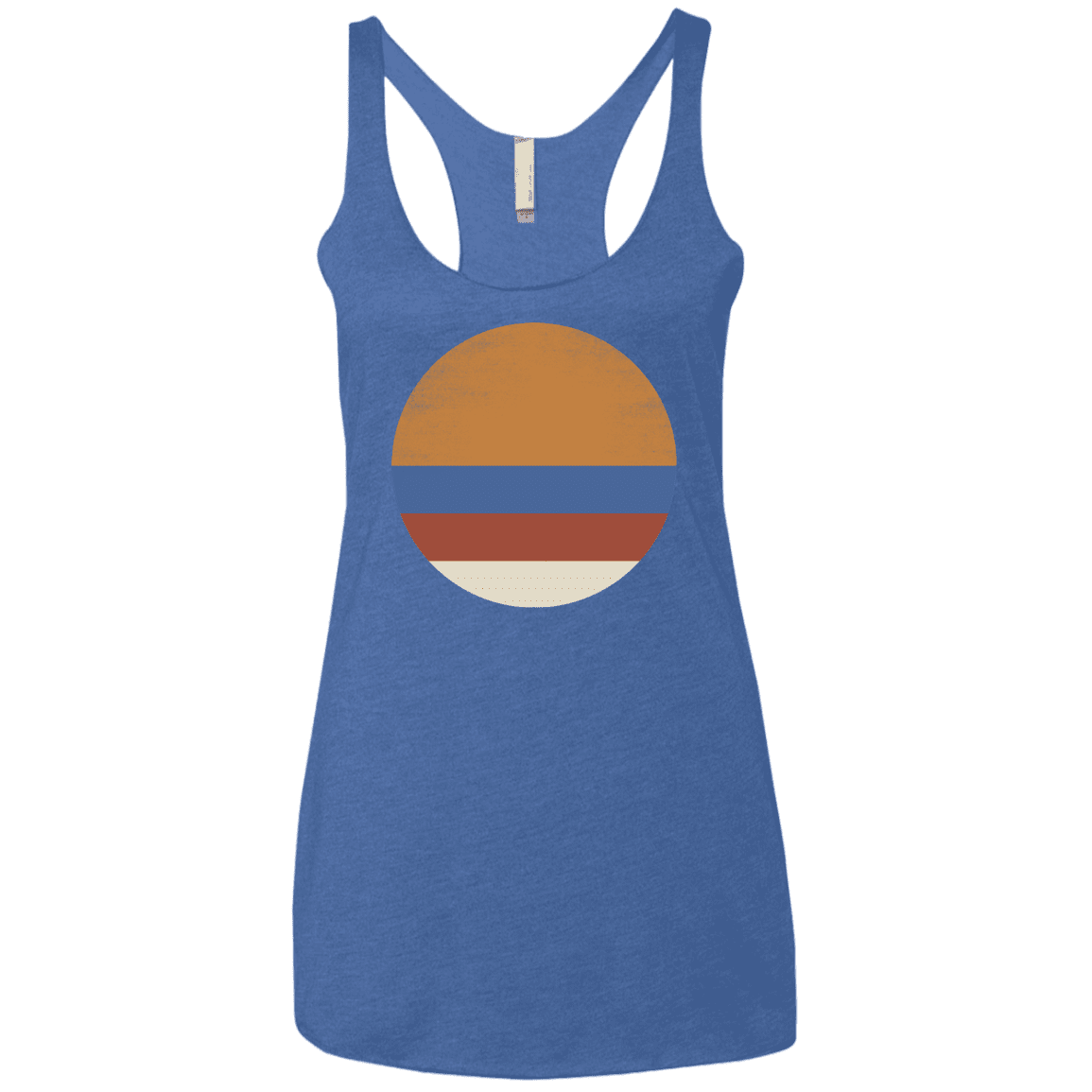 T-Shirts Vintage Royal / X-Small 70s Sun Women's Triblend Racerback Tank