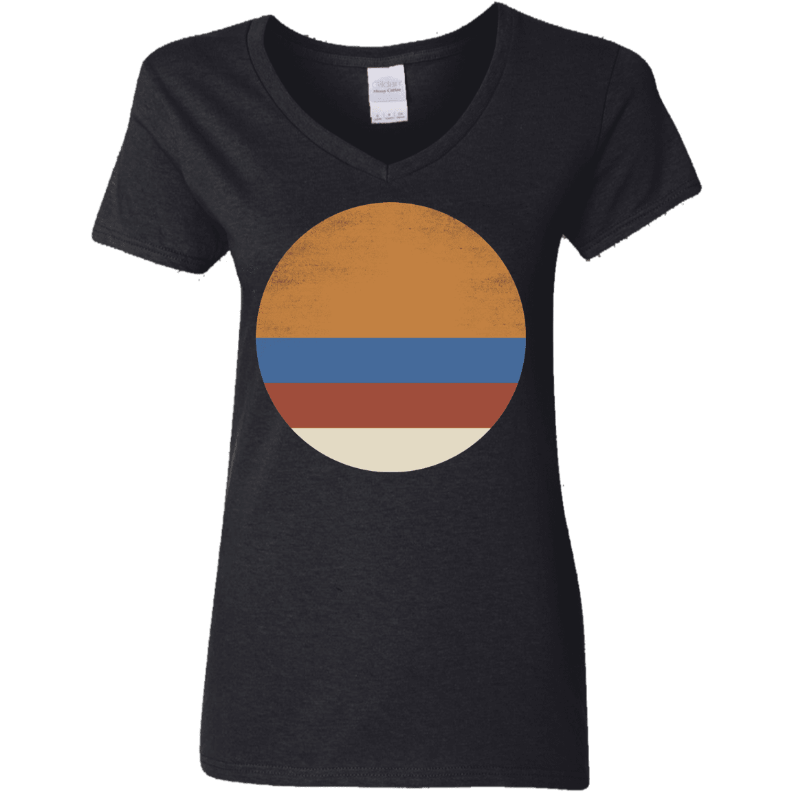 T-Shirts Black / S 70s Sun Women's V-Neck T-Shirt