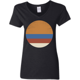 T-Shirts Black / S 70s Sun Women's V-Neck T-Shirt