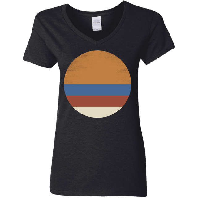 T-Shirts Black / S 70s Sun Women's V-Neck T-Shirt