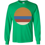 T-Shirts Irish Green / YS 70s Sun Youth Long Sleeve T-Shirt