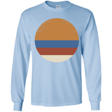 T-Shirts Light Blue / YS 70s Sun Youth Long Sleeve T-Shirt