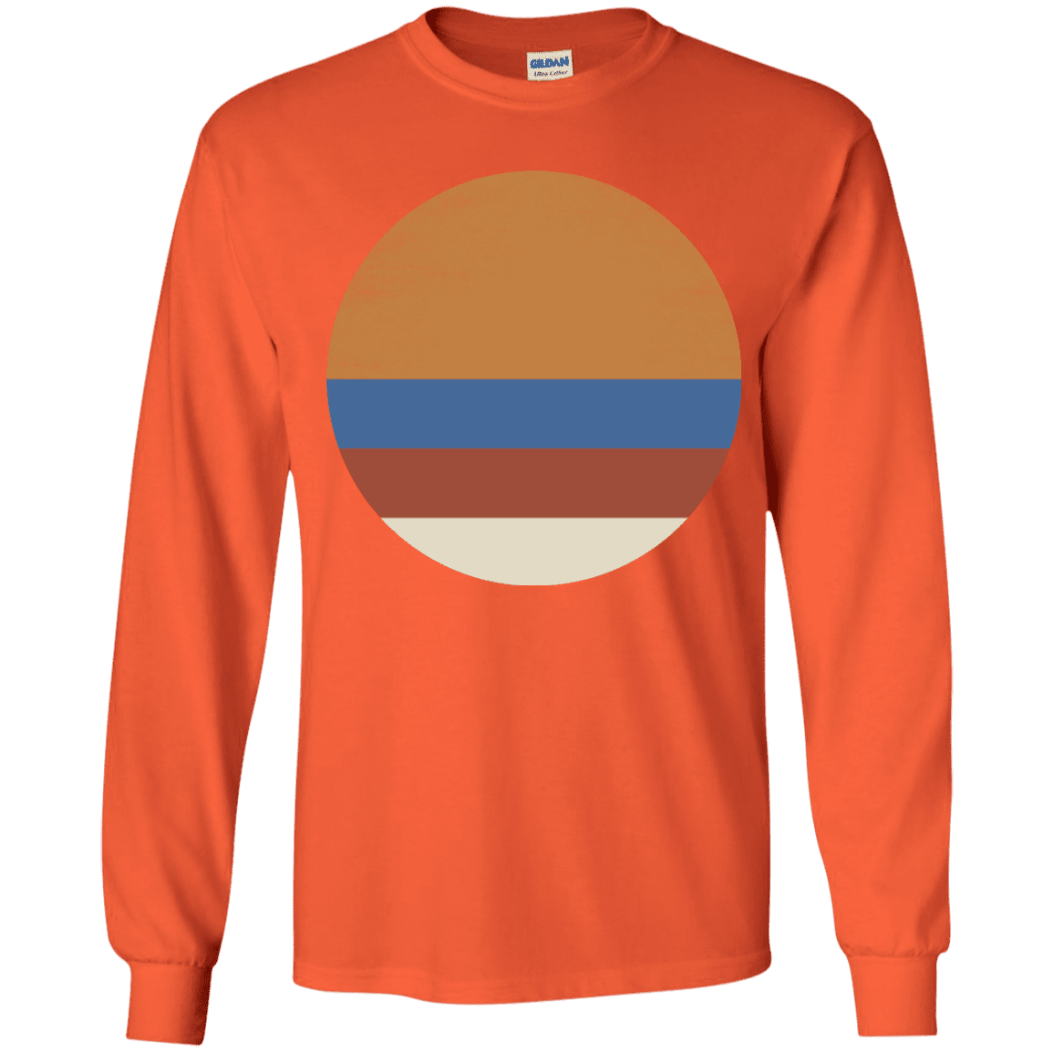 T-Shirts Orange / YS 70s Sun Youth Long Sleeve T-Shirt