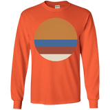 T-Shirts Orange / YS 70s Sun Youth Long Sleeve T-Shirt