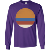 T-Shirts Purple / YS 70s Sun Youth Long Sleeve T-Shirt