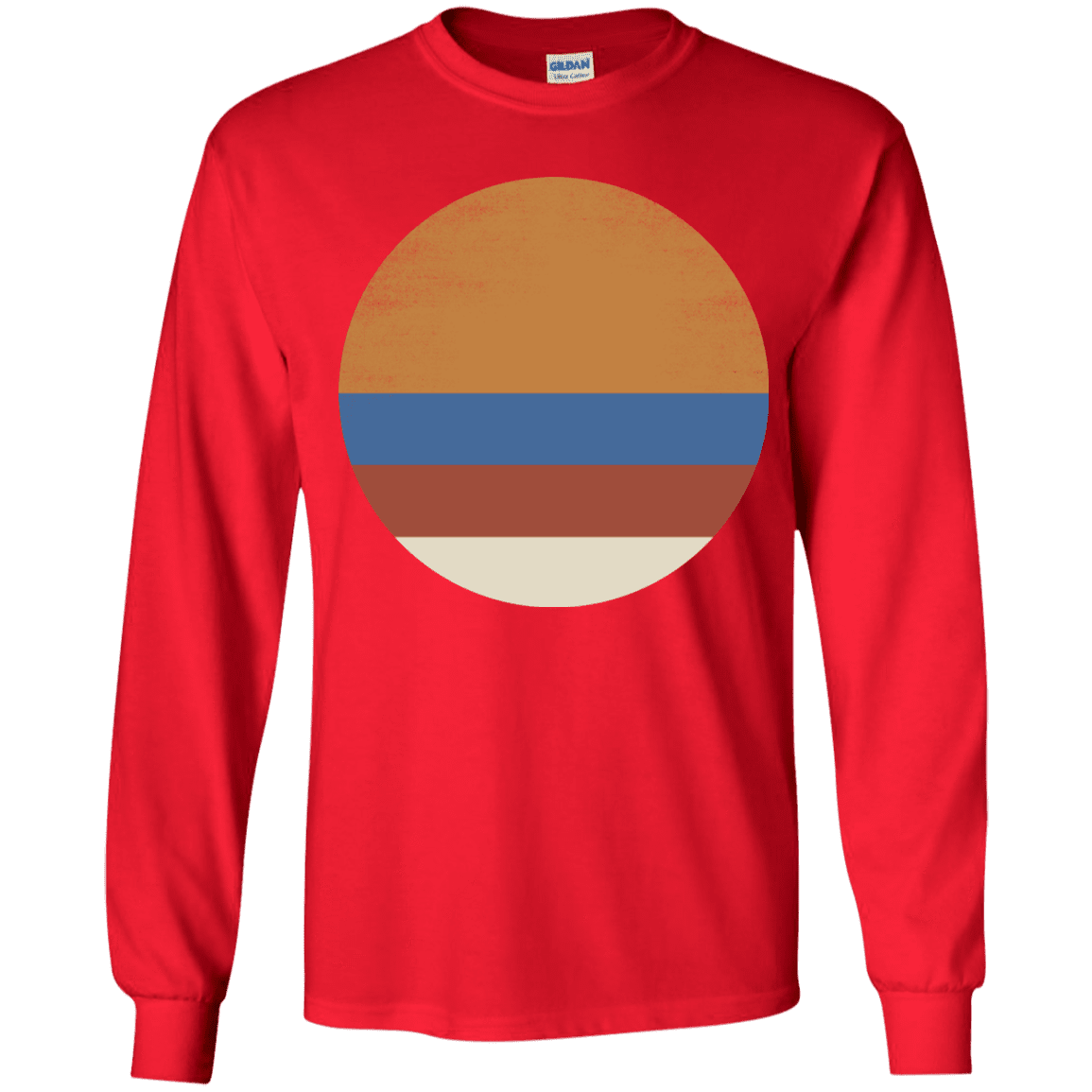 T-Shirts Red / YS 70s Sun Youth Long Sleeve T-Shirt