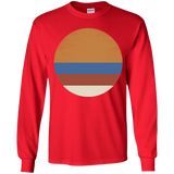 T-Shirts Red / YS 70s Sun Youth Long Sleeve T-Shirt